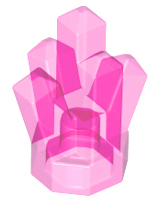 Trans-Dark Pink Rock 1 x 1 Crystal 5 Point