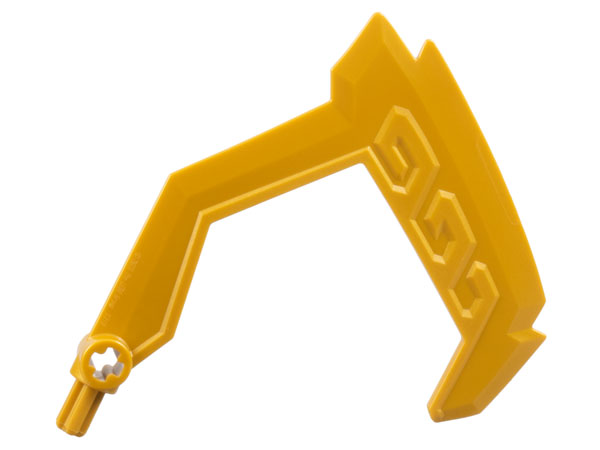 Pearl Gold Large Figure Weapon Sickle with Axle End and Axle Hole