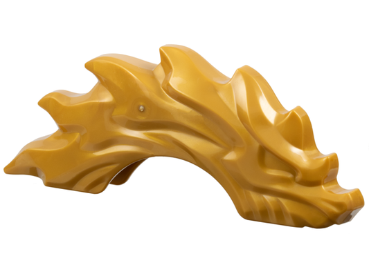 Pearl Gold Power Burst, Curved with Dragon Head and Spines