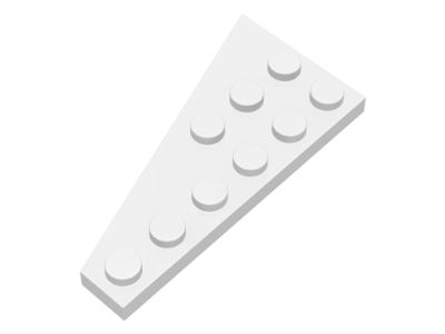White Wedge, Plate 6 x 3 Right