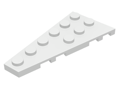 White Wedge, Plate 6 x 3 Left