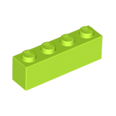 Lime Brick 1 x 4
