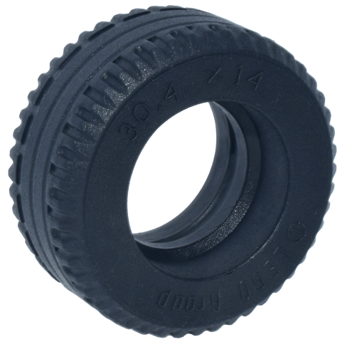 Black Tire 30.4 x 14 Solid
