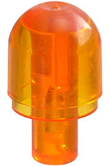 Trans-Orange Bar with Light Bulb Cover (Bionicle Barraki Eye)