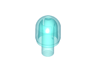 Trans-Light Blue Bar with Light Bulb Cover (Bionicle Barraki Eye)