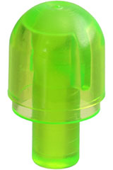 Trans-Bright Green Bar with Light Bulb Cover (Bionicle Barraki Eye)