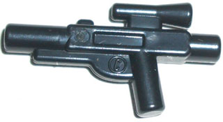 Black Minifigure, Weapon Gun, Blaster SW Standard