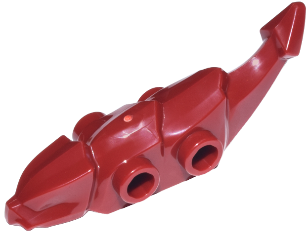 Dark Red Dragon Critter Body with Studs on Sides