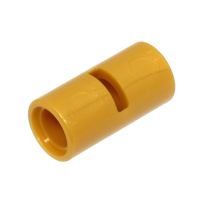 Pearl Gold Technic, Pin Connector Round 2L with Slot (Pin Joiner Round)