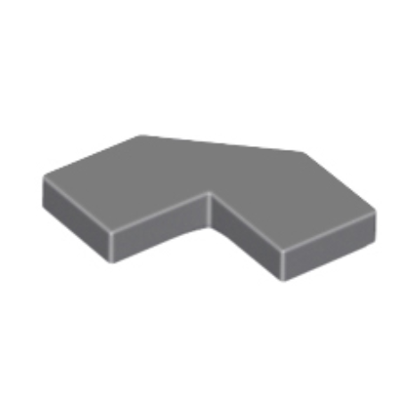 Dark Bluish Gray Tile, Modified Facet 2 x 2