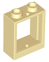 Tan Window 1 x 2 x 2 Flat Front