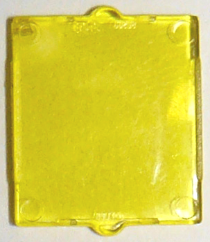 Trans-Yellow Glass for Window 1 x 2 x 2 Flat Front