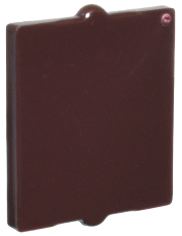 Dark Brown Glass for Window 1 x 2 x 2 Flat Front