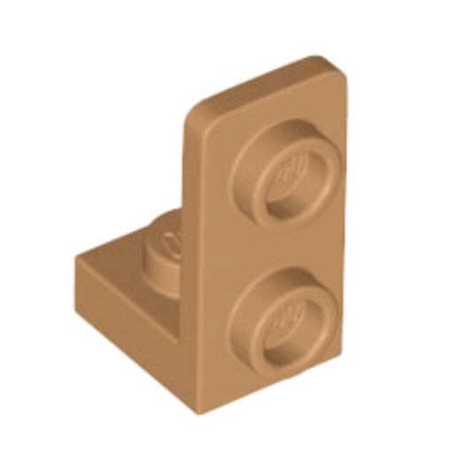 Medium Nougat Bracket 1 x 1 - 1 x 2 Inverted