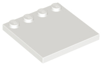 White Tile, Modified 4 x 4 with Studs on Edge