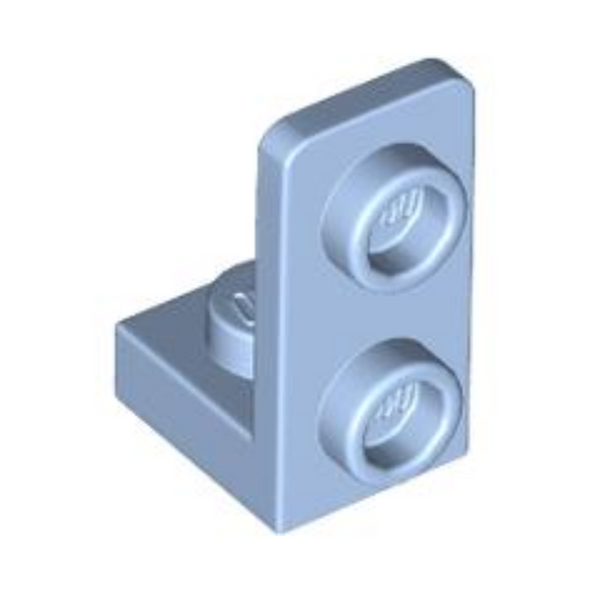 Bright Light Blue Bracket 1 x 1 - 1 x 2 Inverted