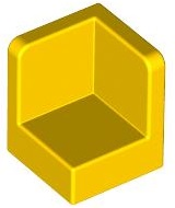 Yellow Panel 1 x 1 x 1 Corner