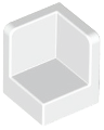 White Panel 1 x 1 x 1 Corner