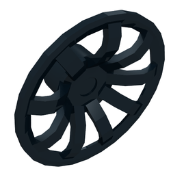 Black Wheel Cover 9 Spoke - 24mm D. - for Wheels 55982 and 56145