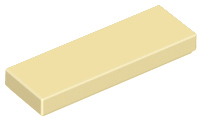 Tan Tile 1 x 3