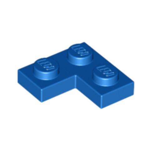 Blue Plate 2 x 2 Corner