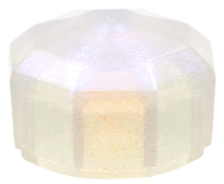 Satin Trans-Clear Rock 1 x 1 Jewel Octagonal