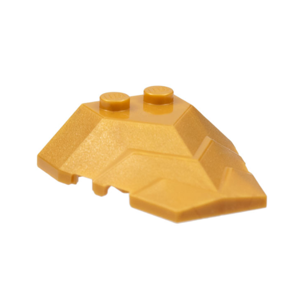 Pearl Gold Wedge 4 x 4 Angular Stepped Top