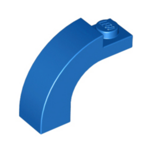 Blue Arch 1 x 3 x 2 Curved Top