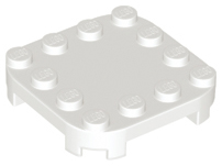 White Plate, Modified 4 x 4 with Rounded Corners and 4 Feet