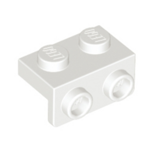 White Bracket 1 x 2 - 1 x 2