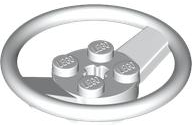 White Vehicle, Steering Wheel with 2 x 2 Center and Axle Hole