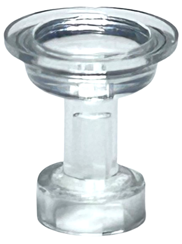 Trans-Clear Minifigure, Utensil Sherbet / Sundae Dish / Cocktail Glass