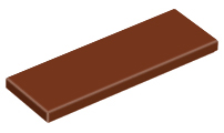 Reddish Brown Tile 2 x 6