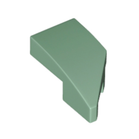 Sand Green Wedge 2 x 1 x 2/3 Left