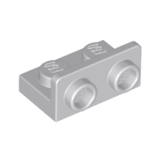 Light Bluish Gray Bracket 1 x 2 - 1 x 2 Inverted