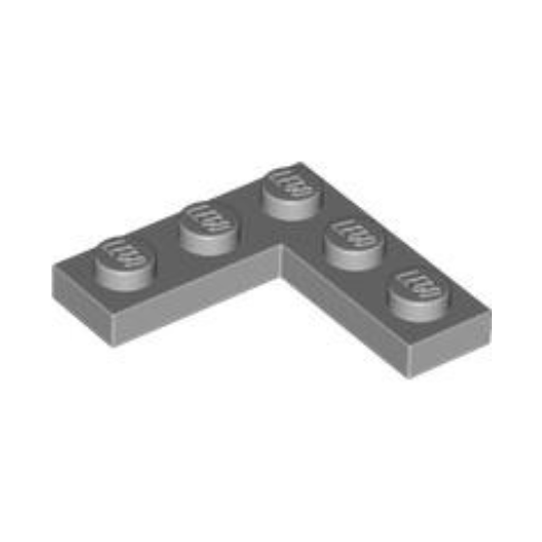 Light Bluish Gray Plate 3 x 3 Corner