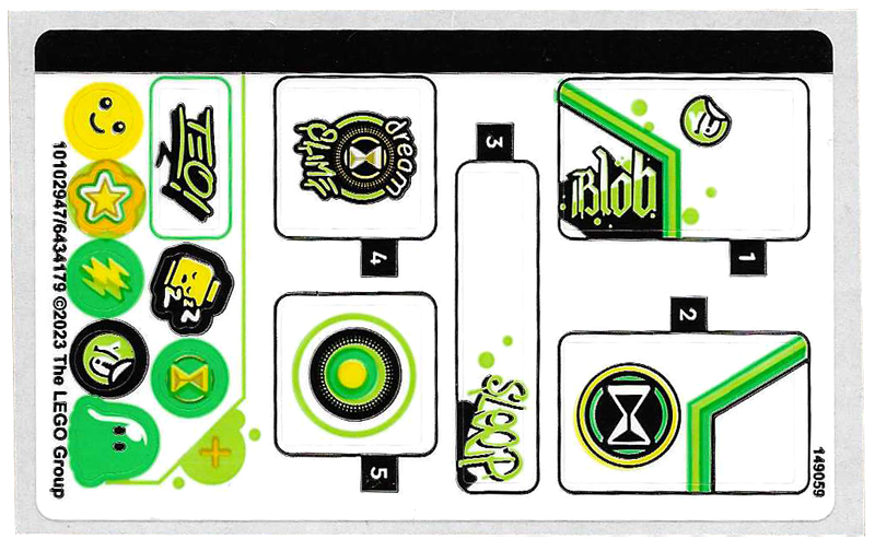 Sticker Sheet for Set 71454 - (10102947/6434179)