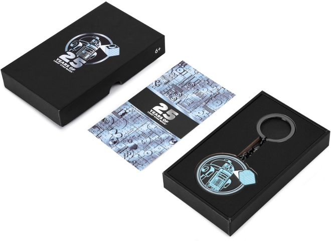 25 Years of LEGO Star Wars (R2-D2 Logo) Key Chain (Metal)