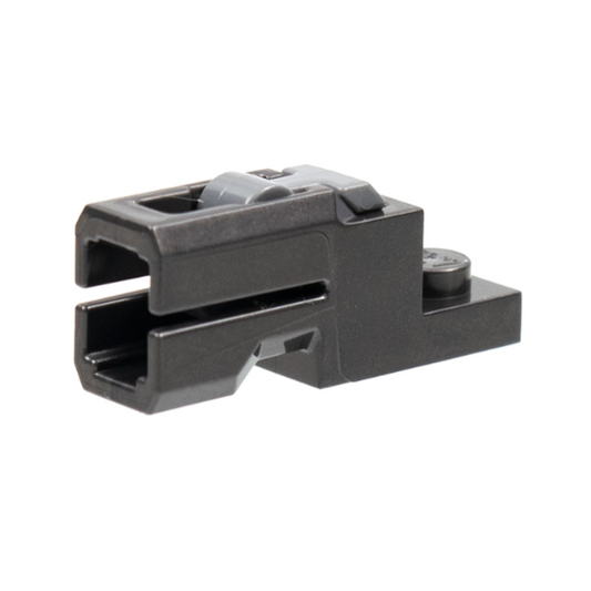 Pearl Dark Gray Projectile Launcher, 1 x 2 Mini Blaster / Tile Shooter with Dark Bluish Gray Trigger (69754 / 69755)
