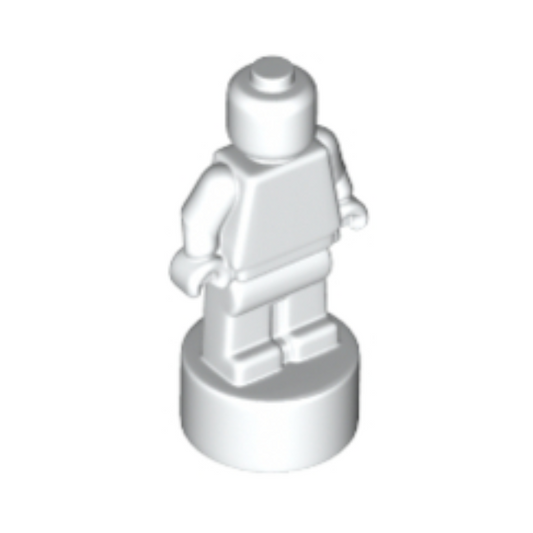 White Minifigure, Utensil Statuette / Trophy - 90398