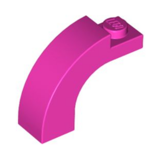 Dark Pink Arch 1 x 3 x 2 Curved Top