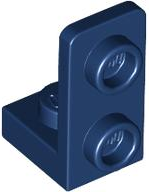 Dark Blue Bracket 1 x 1 - 1 x 2 Inverted