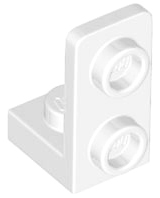 White Bracket 1 x 1 - 1 x 2 Inverted
