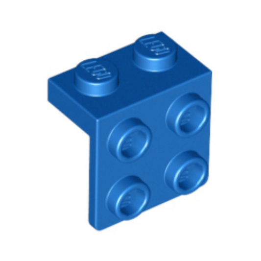 Blue Bracket 1 x 2 - 2 x 2