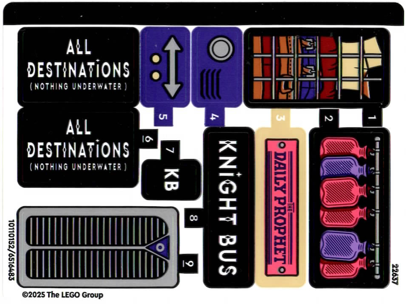 Sticker Sheet for Set 76446 - (10110152/6516483)