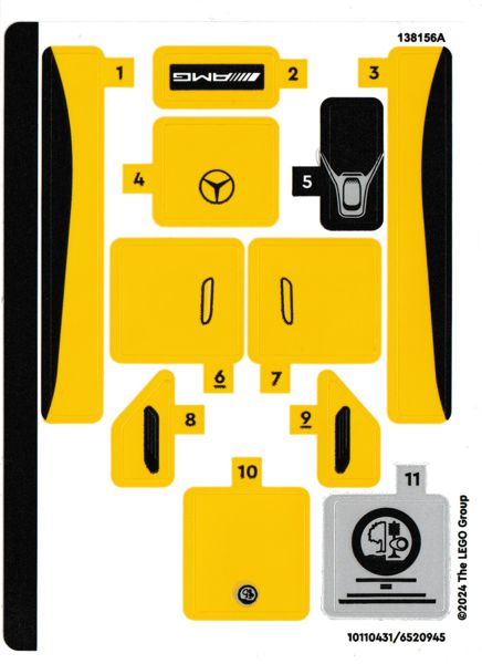 Sticker Sheet for Set 76924, Sheet 1 - (10110431/6520945)