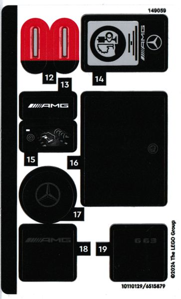 Sticker Sheet for Set 76924, Sheet 2 - (10110129/6515879)