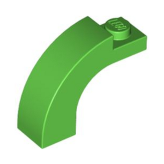 Bright Green Arch 1 x 3 x 2 Curved Top