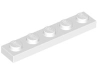 White Plate 1 x 5