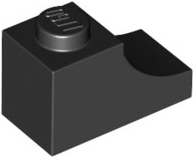 Black Arch 1 x 2 Inverted